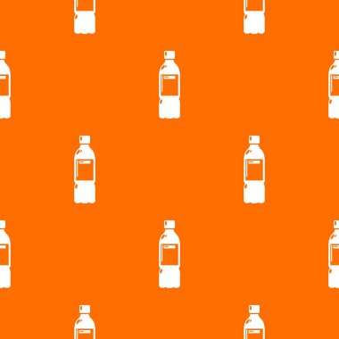 Plastik şişe desen vektör turuncu