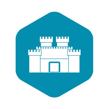 Antik kale simgesi, basit tarzı