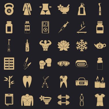 Etkinlik simgeler kümesi, simle stili