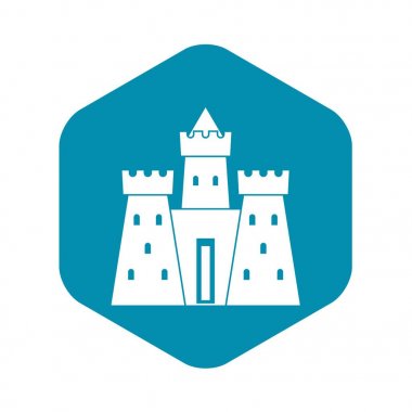 Antik kale Sarayı simgesi, basit tarzı