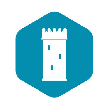 Kale kule simgesi, basit tarzı