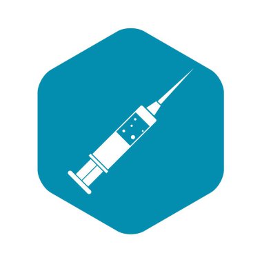 Enjeksiyon şırınga simgesi, basit tarzı