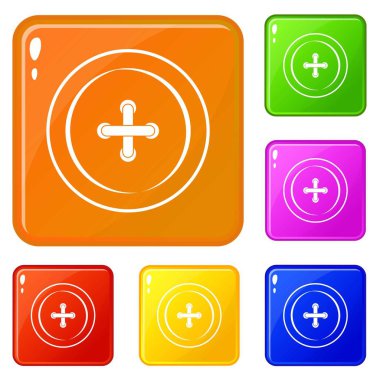 İkonlar dikiş vektör renk ayarla