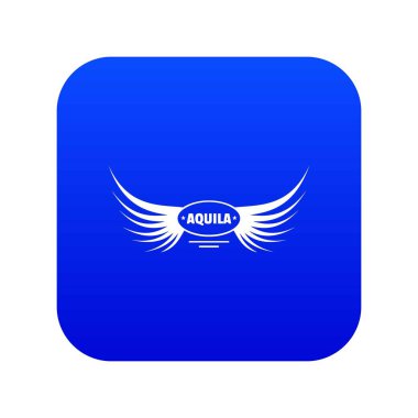 Aquila kanat simgesi mavi vektör