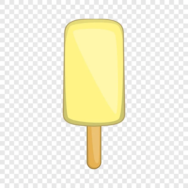 Yellow ice cream icon, cartoon style — Stockový vektor