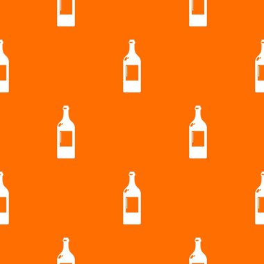 Alkol şişesi desen vektör turuncu