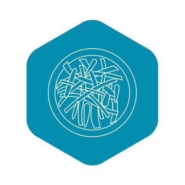 Asya salata simgesi, anahat stili