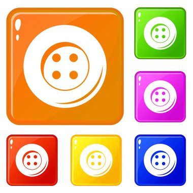 Dikiş simgeleri için düğme vektör rengini ayarla