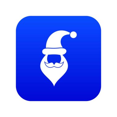 Noel Baba şapkası, bıyık ve sakal, basit tarzı