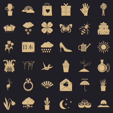 Kaktüs simgeler kümesi, simle stili