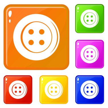 İkonlar dikiş vektör renk ayarla