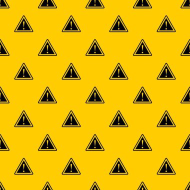 Ünlem işareti desen vektörü ile uyarı dikkat işareti