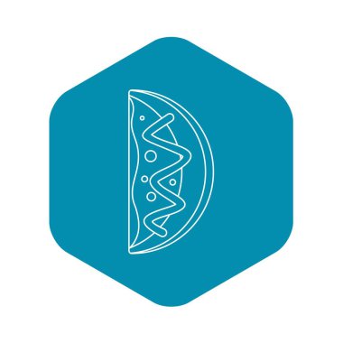 Asya yemek simgesi, anahat stili