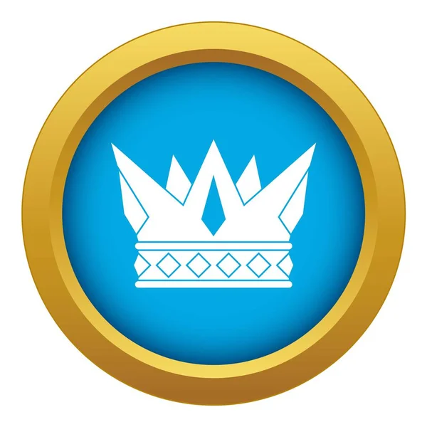 COG Crown Icon blå vektor isolerad — Stock vektor