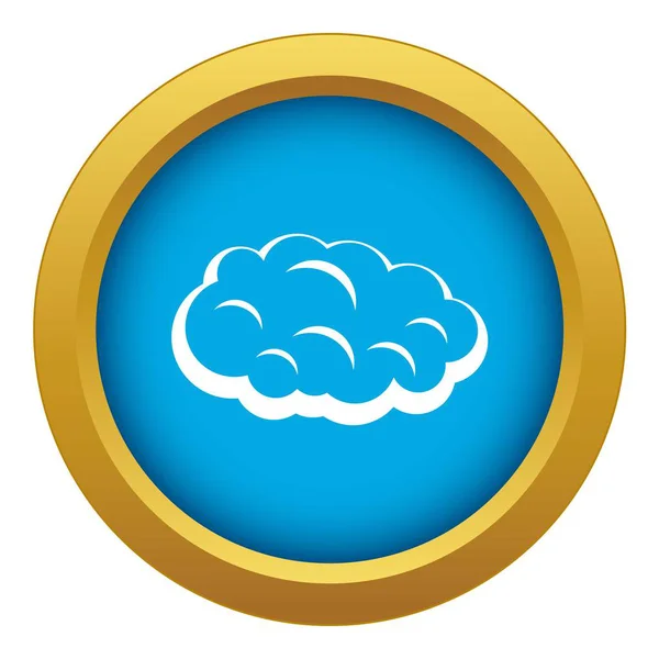 Cloud icon blue vector isolated — Stock Vector