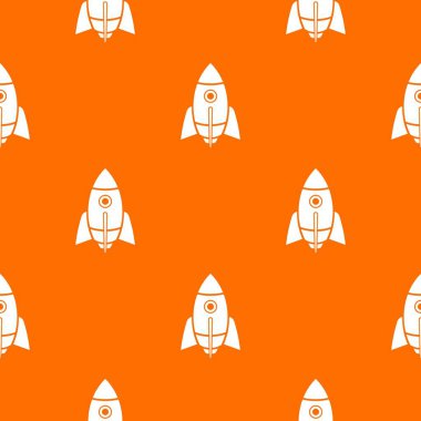 Roket tasarım deseni vektör turuncu