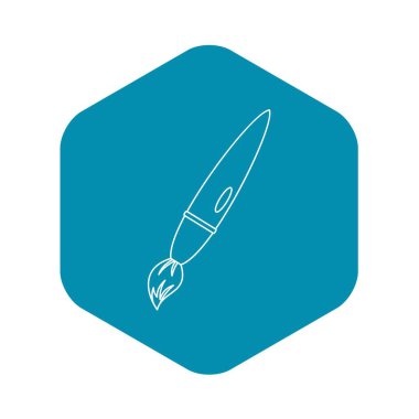 Fırça simgesini çizim, anahat stili