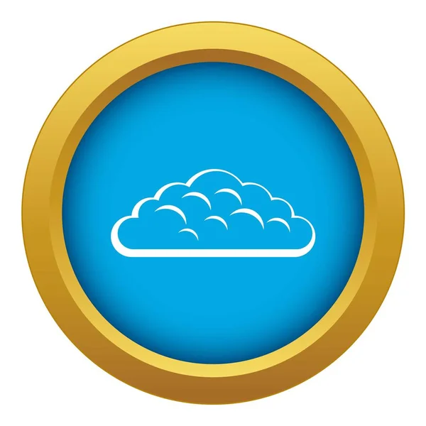 Spring cloud icon blue vector isolated — Stock Vector