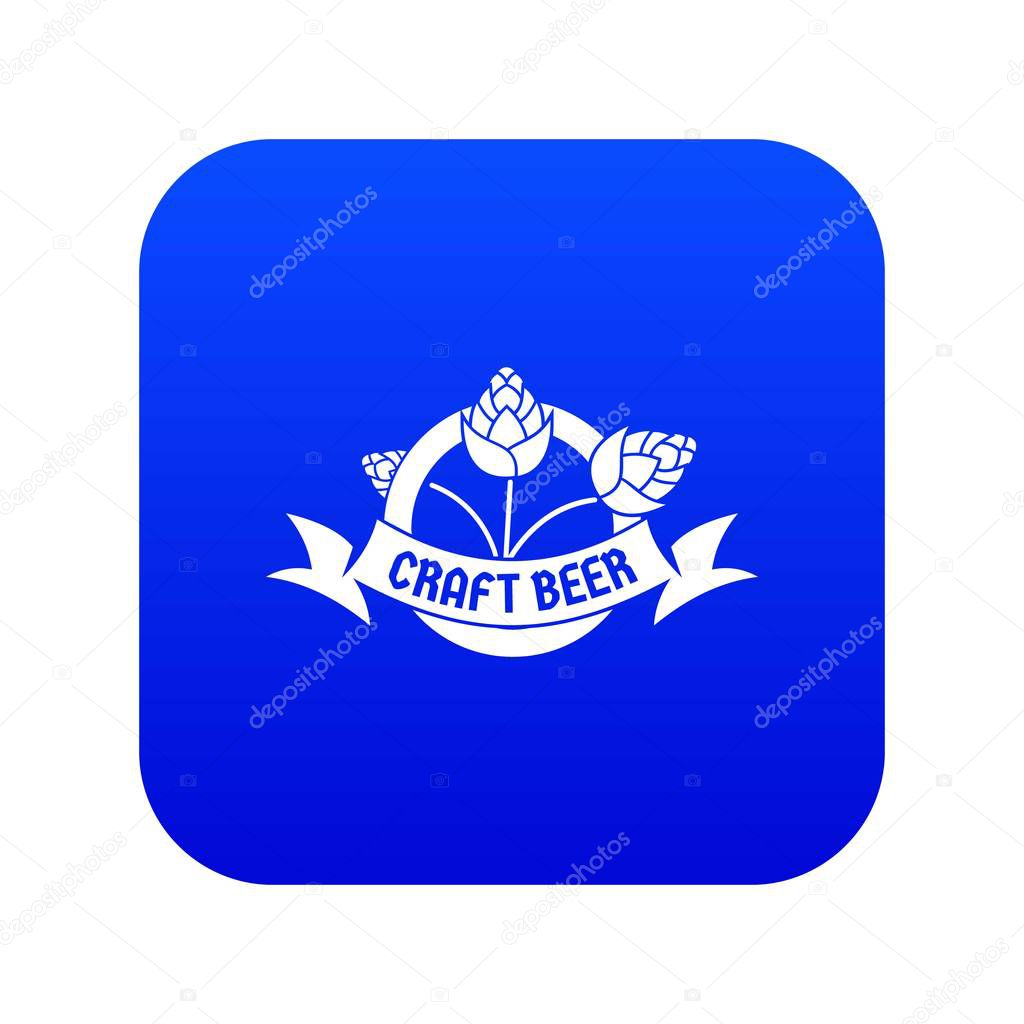 Brewery icon blue vector