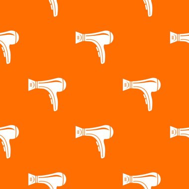 Saç kurutma desen vektör turuncu