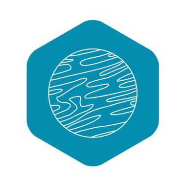 Uzak gezegen simgesi, anahat stili