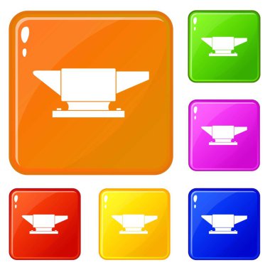 Örs simgeler vektör renk ayarla