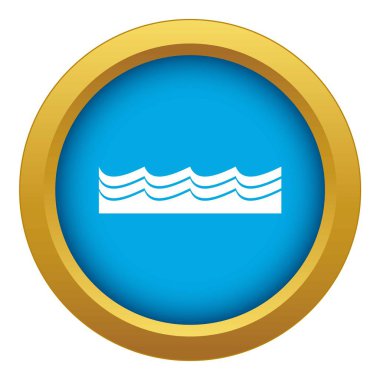 Su simgesi mavi vektör izole