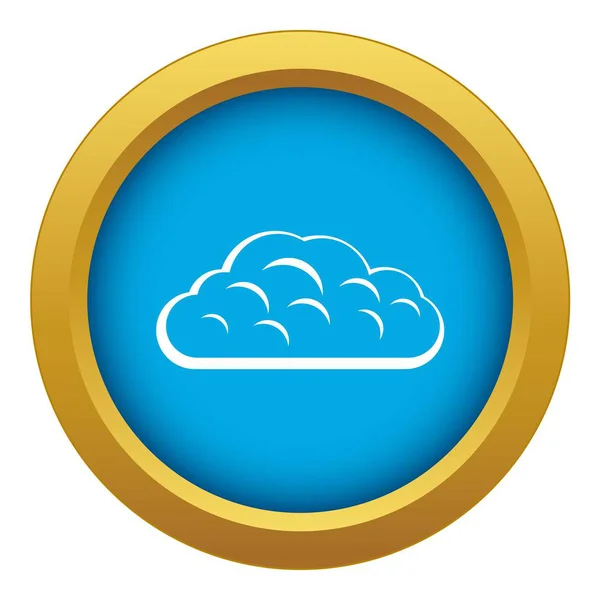 Winter cloud icon blue vector isolated — Stock Vector