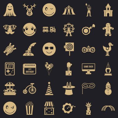 Sahte Icons set, basit tarzı