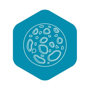 Ölü gezegen simgesi, anahat stili