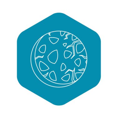 Kayalık gezegenin kutsal kişilerin resmi, anahat stili