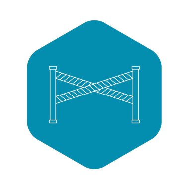 Polis satırı simgesi, anahat stili