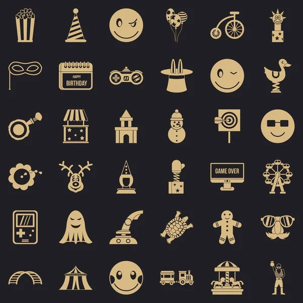 Deli Icons set, basit tarzı
