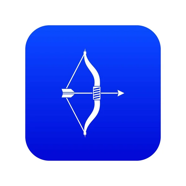 Arco e seta ícone digital azul — Vetor de Stock