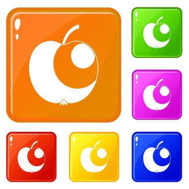 Apple simgeler vektör renk ayarla