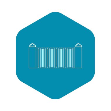 Taş çit simgesi, anahat stili