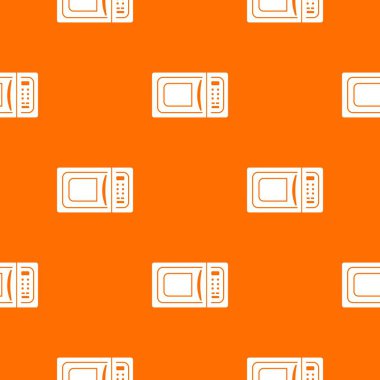 Mikrodalga desen vektör turuncu