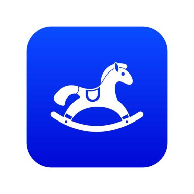 Sallanan at simgesi dijital mavi