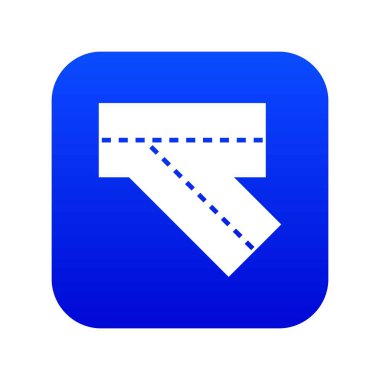 Yol simgesini dijital maviye çevir