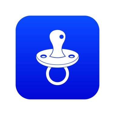 Bebek emziği simgesi dijital mavi