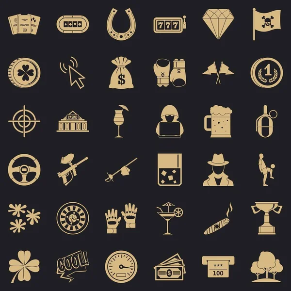 Nakit Icons set, basit tarzı