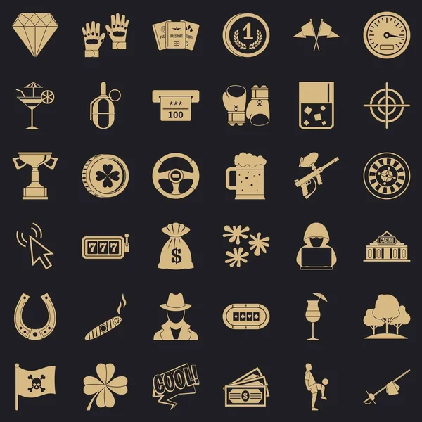 Rulet Icons set, basit tarzı