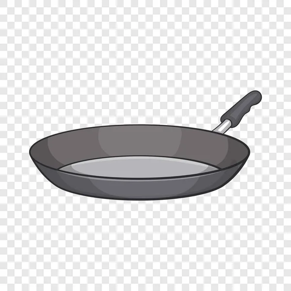 Frying pan icon, cartoon style — Stock Vector