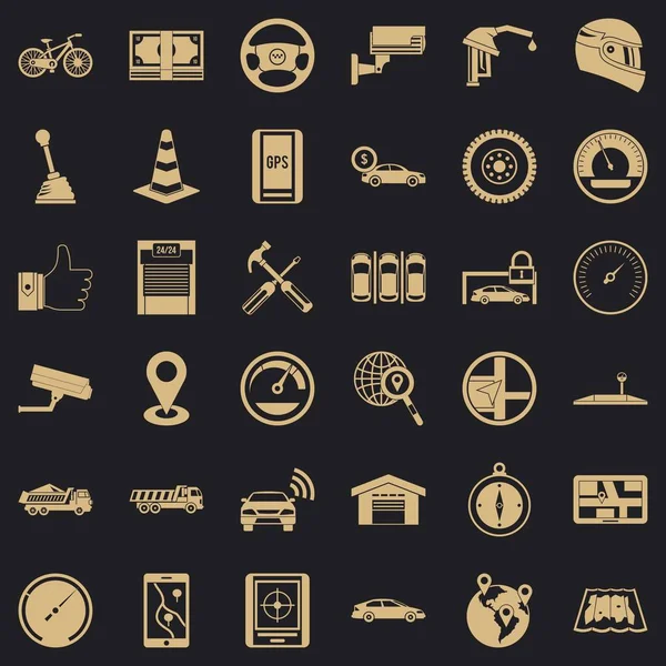 Garaj Icons set, basit tarzı