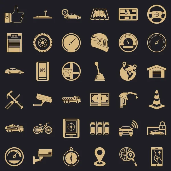 Kapı Icons set, basit tarzı