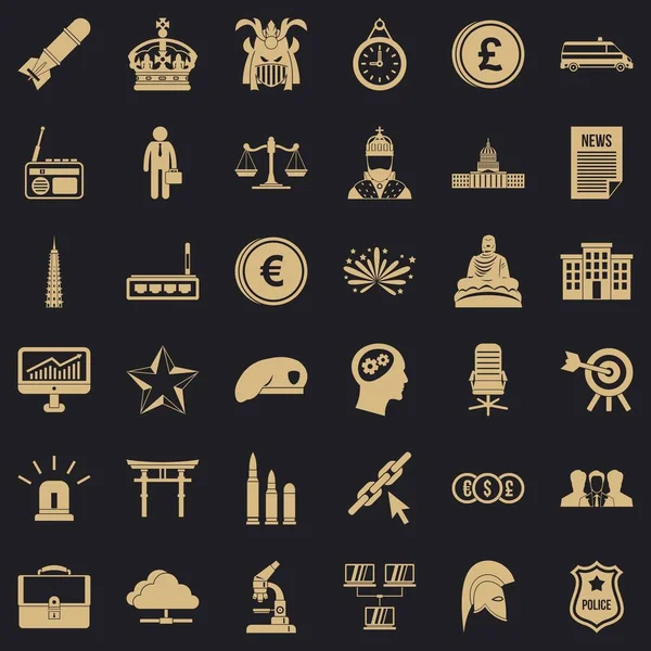 Takım Icons set, basit tarzı