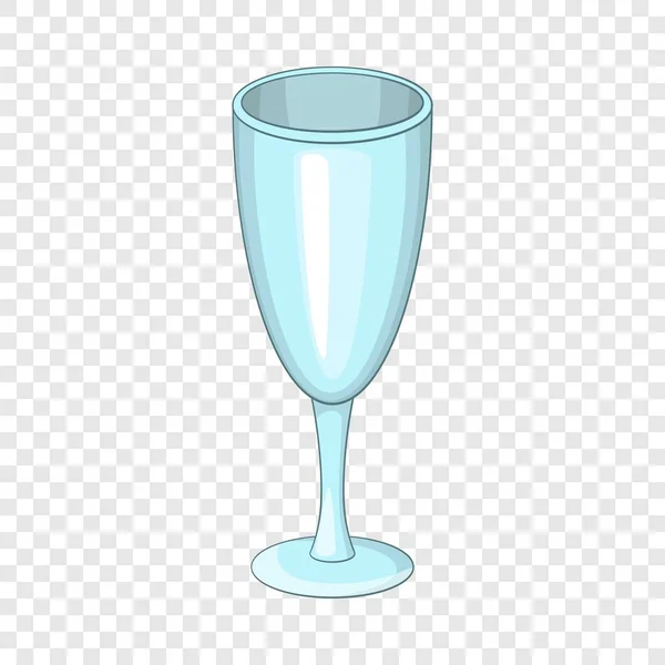 Icône de verre de vin, style dessin animé — Image vectorielle