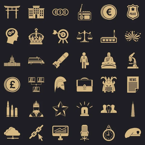 Denge Icons set, basit tarzı