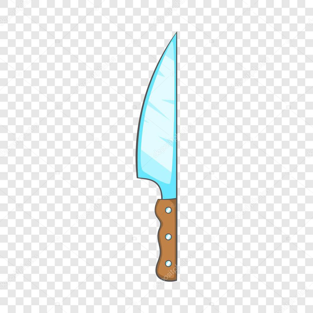 Knife icon, cartoon style