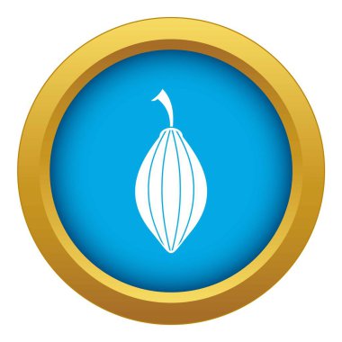 Siyah kakule pod simgesi mavi vektör izole